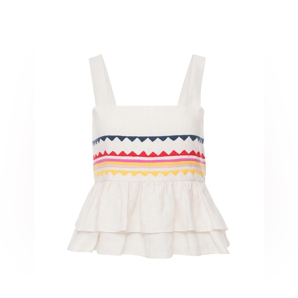 Carolina K Jenni Iris Boho Crop Top And Skirt Set
